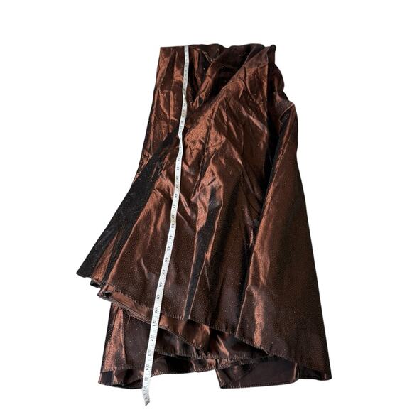 Vintage Scott McClintock Brown Strapless Sparkle Evening Gown Dress Womens 12 - Picture 8 of 12